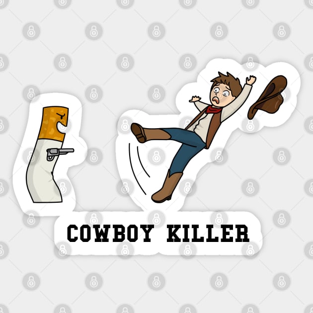 Cowboy killer Sticker by ballooonfish